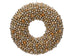 Homesmiths Wreath Shatterproof Matt- Shiny Acrylic Beads Gold & Trans 50cm