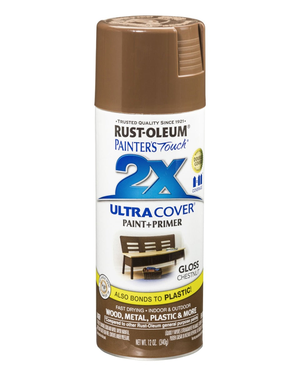 RustOleum PT 2X Ultra Cover Gloss Chestnut 12Oz