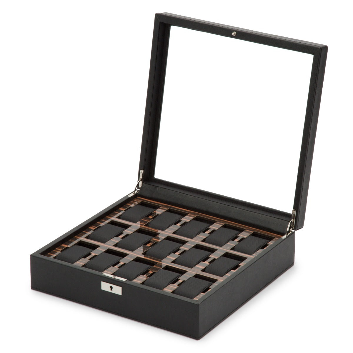Wolf Roadster 15 PC Watch Box Black Ebony Macassar