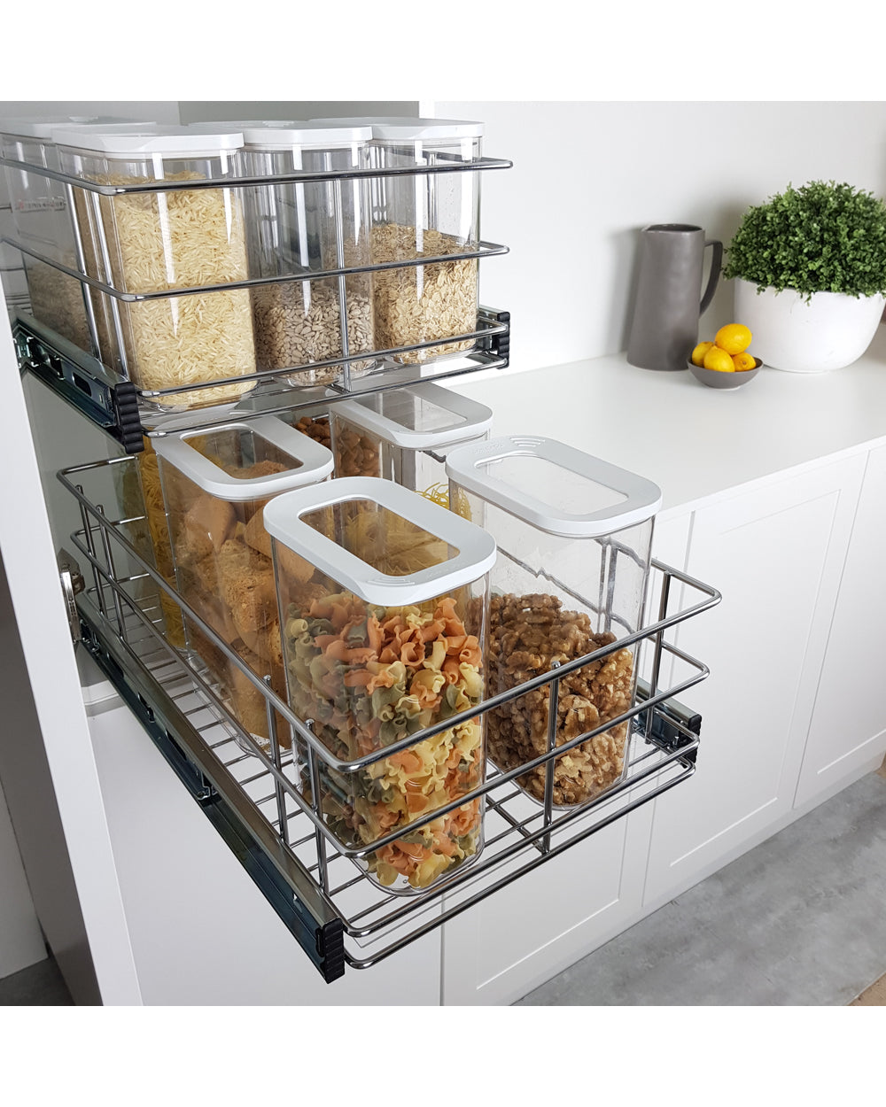 Tansel Pantry Pull Out Drawer with Slides L 796 x H 150 x W 485 mm