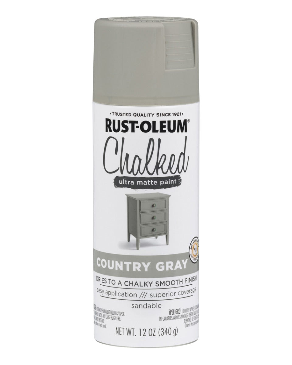 Rust-Oleum 12 Oz Country Grey Chalk Spray