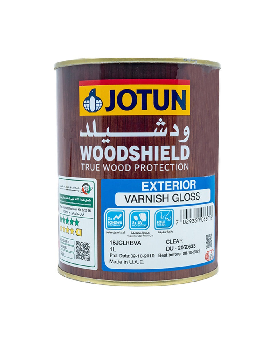 Jotun Woodshield Varnish Gloss Exterior 1L Clear