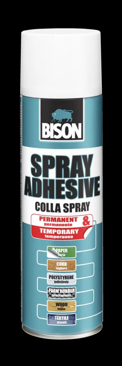 Bison Spray Adhesive 2 in 1 Aerosol 500ML