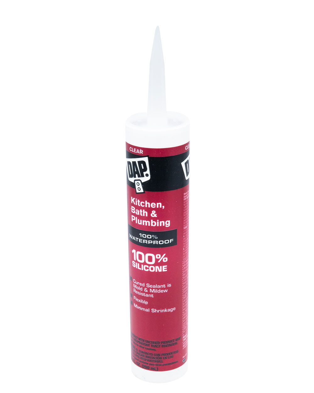 DAP 9.8Oz Kitchen & Bath 100% Silicone Sealant Clear