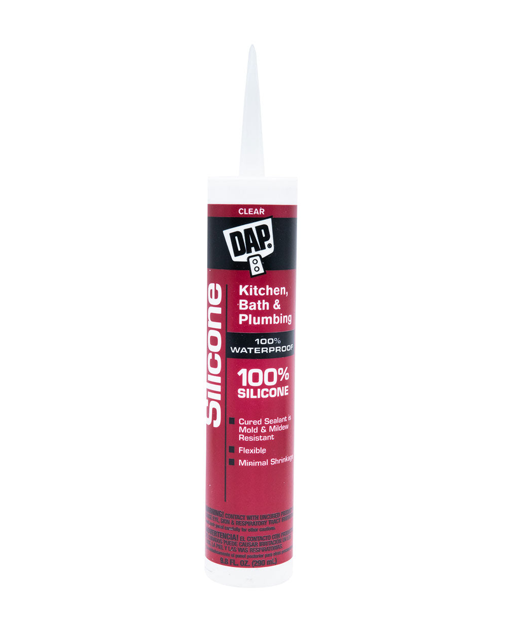 DAP 9.8Oz Kitchen & Bath 100% Silicone Sealant Clear