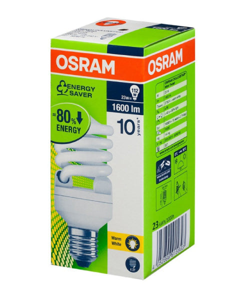 Osram Esl Spiral 23W E27 Warm White