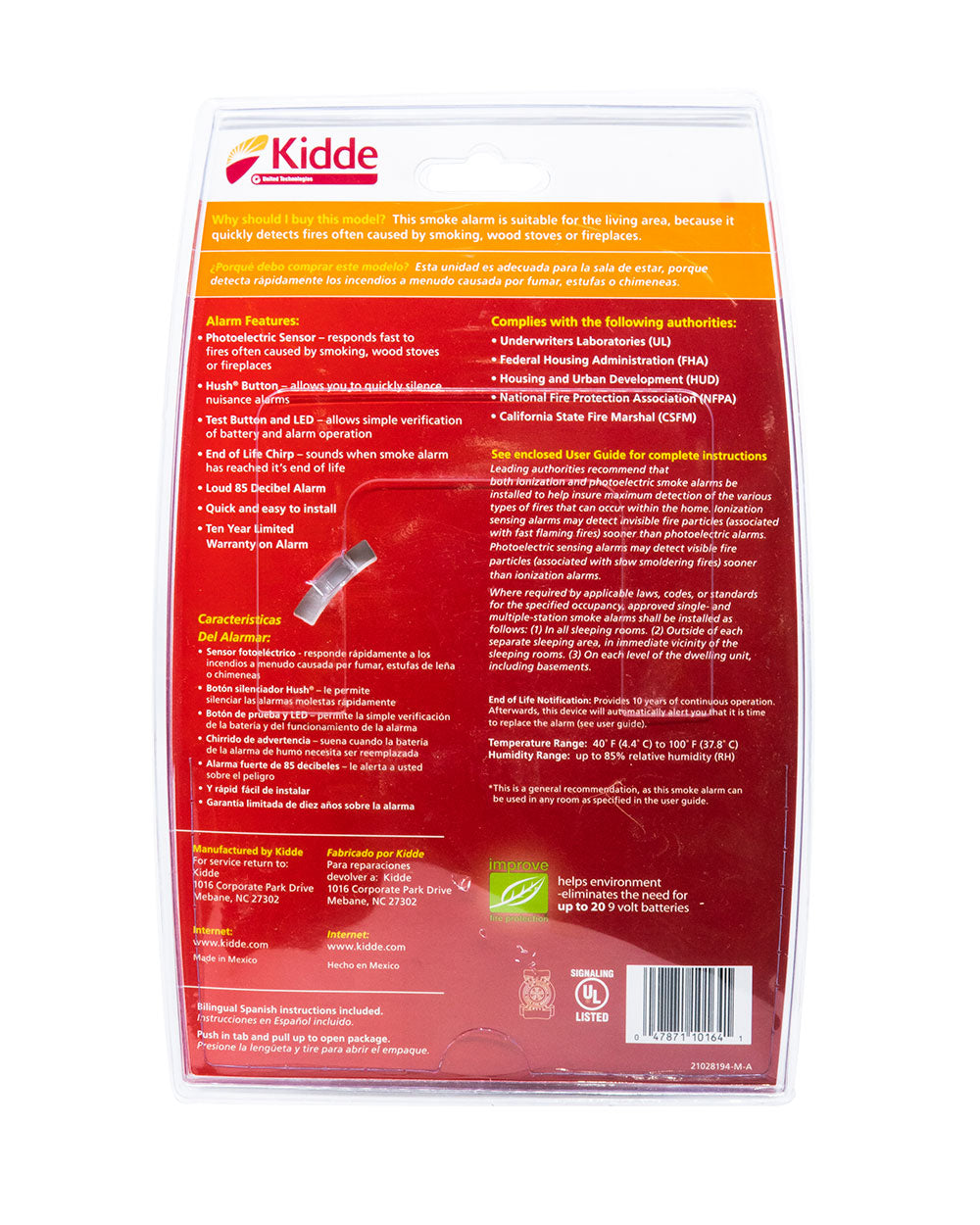 Kidde 10 Year Living Smoke Alarm