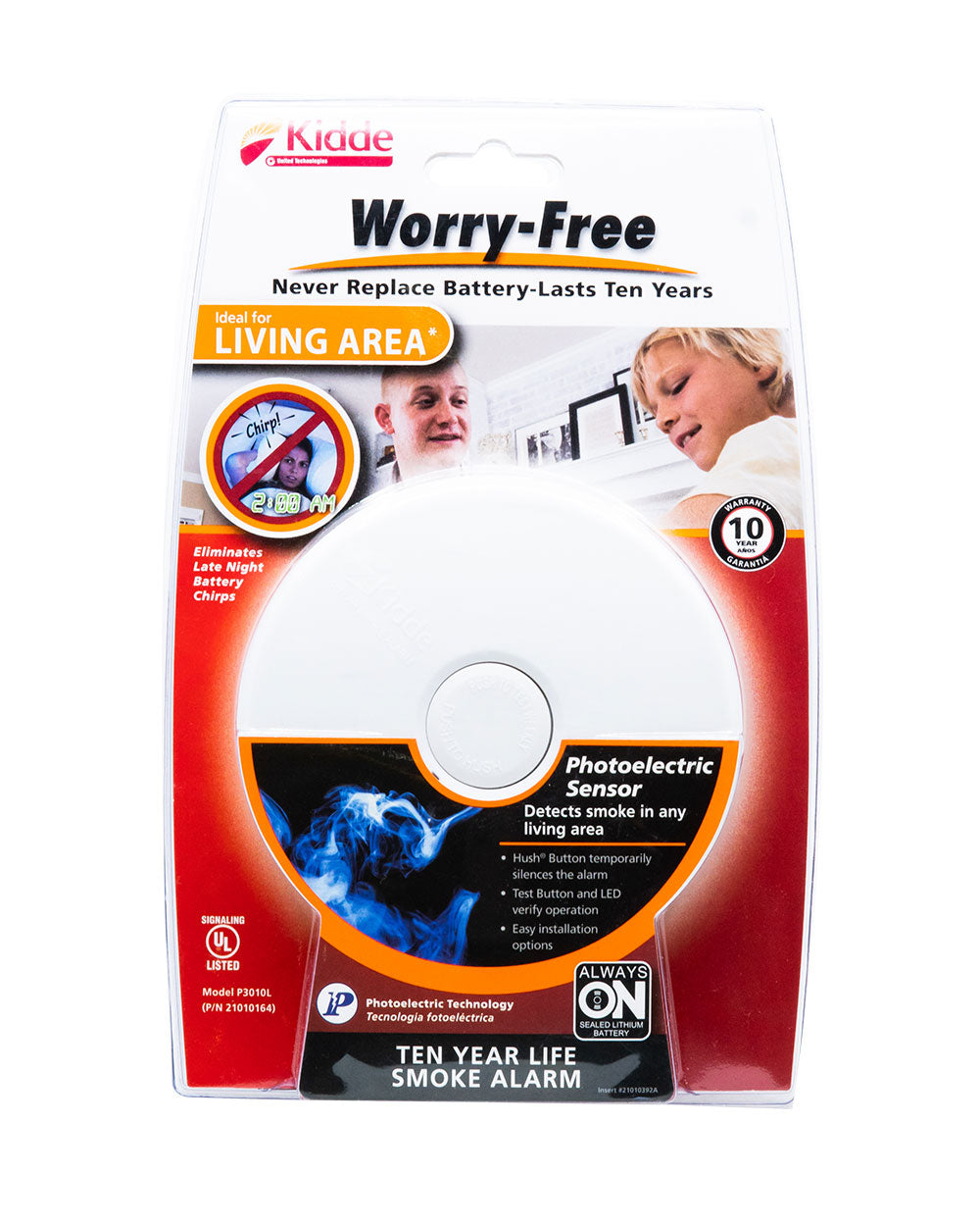 Kidde 10 Year Living Smoke Alarm