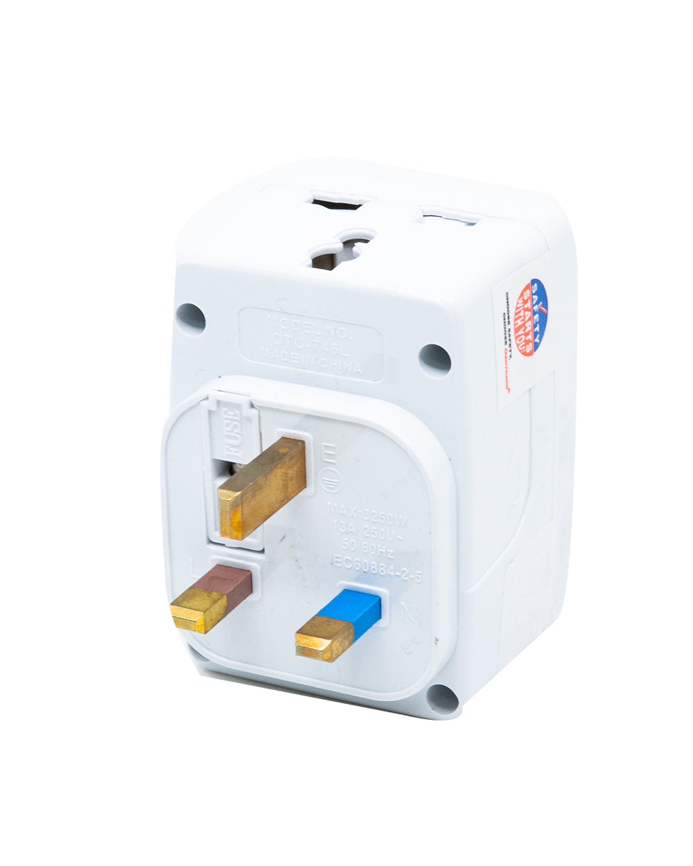 Oshtraco 13AMP 3 Way Multi Socket Adaptor With Neon