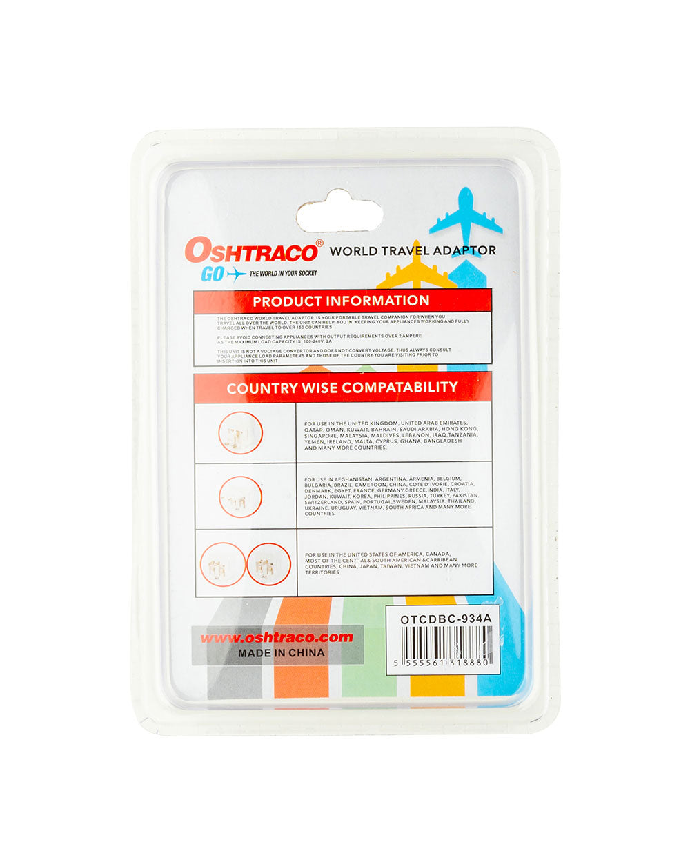 Oshtraco Travel Adapter