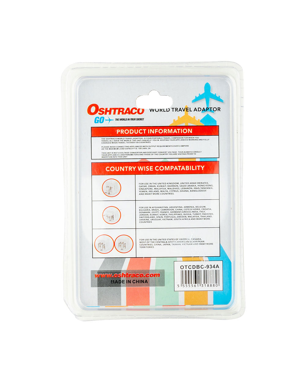 Oshtraco Travel Adapter