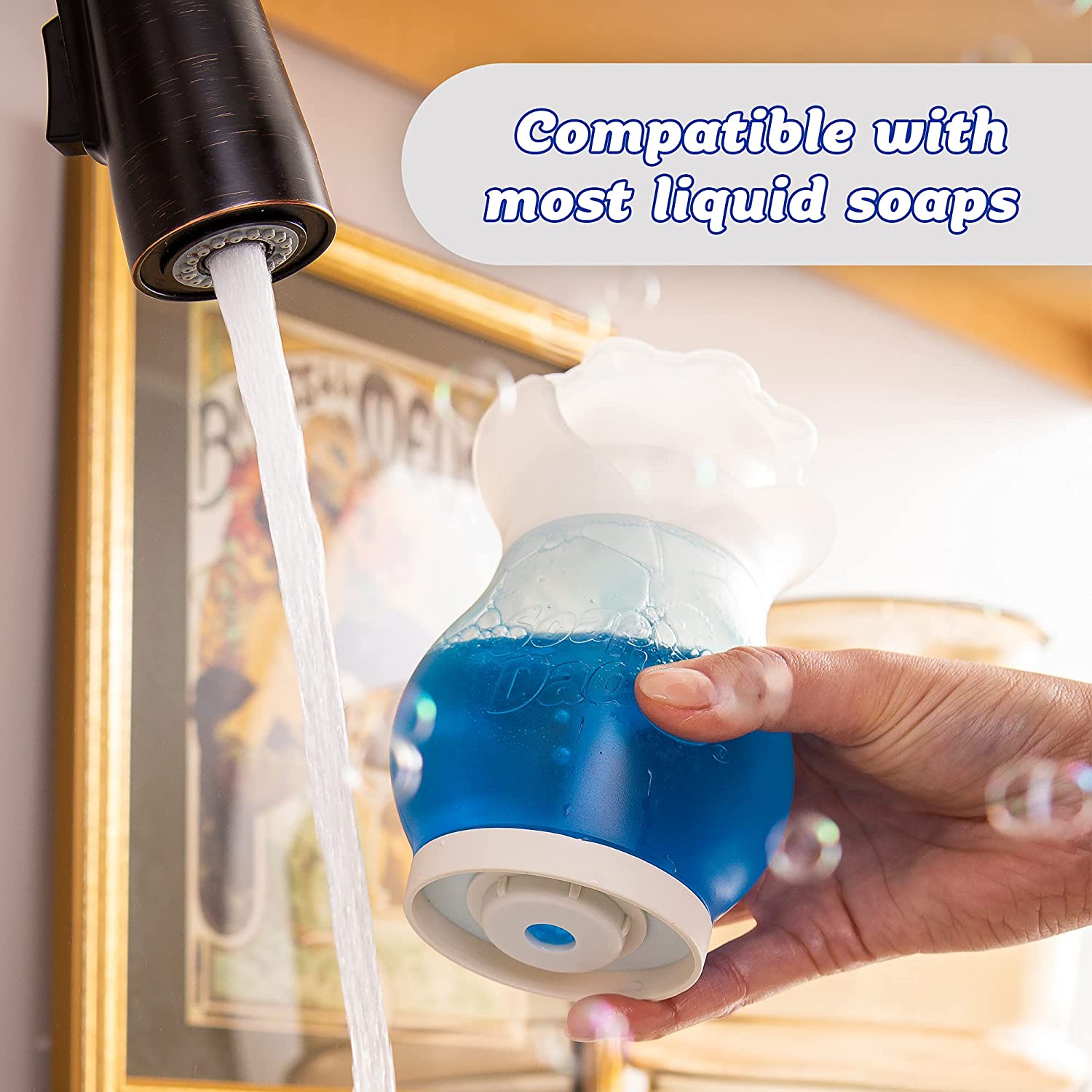 Scrub Daddy Soap Daddy Dual Action Soap Dispenser White