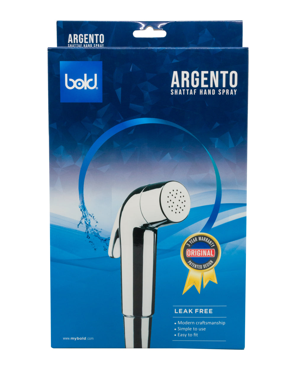 Bold Argento Shattaf Hand Spray Silver