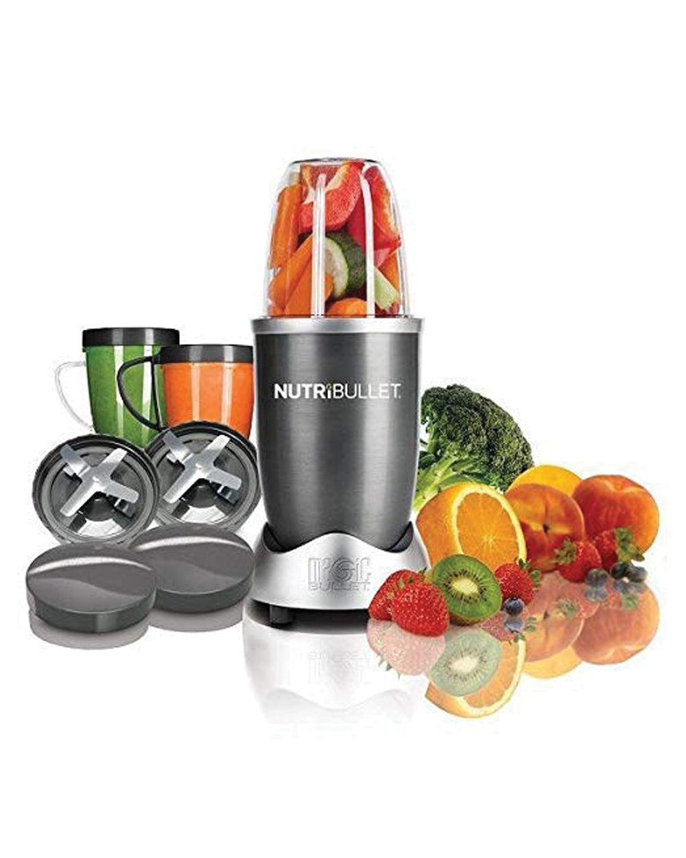 Nutribullet 600W Series 9 Pieces Blender and Mixer Set Grey