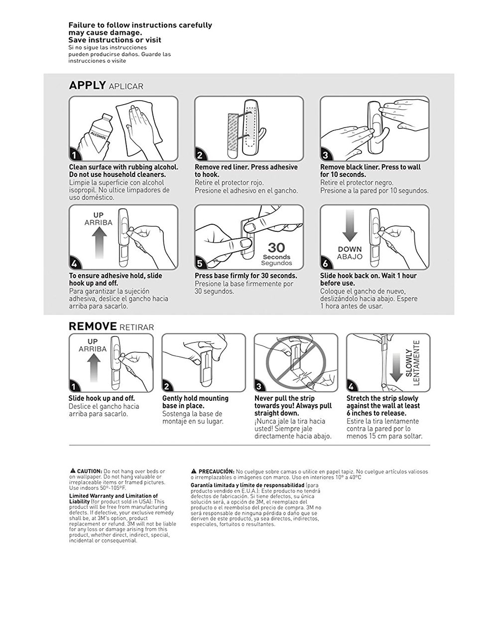 Command Jumbo 1 Hook And 4 Strips