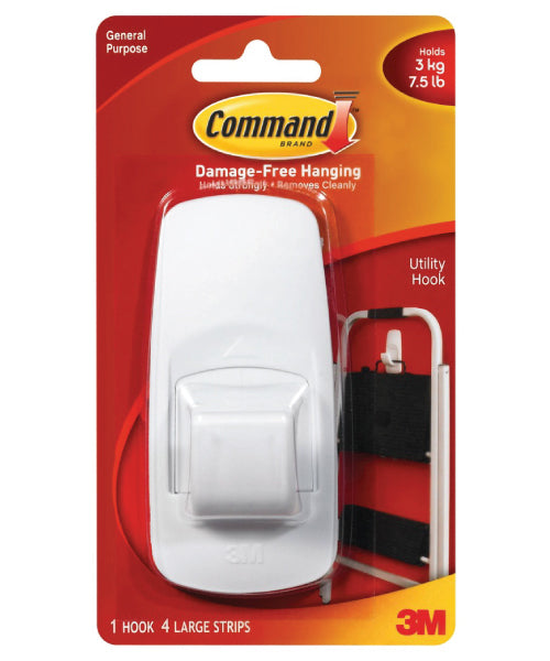 Command Jumbo 1 Hook And 4 Strips