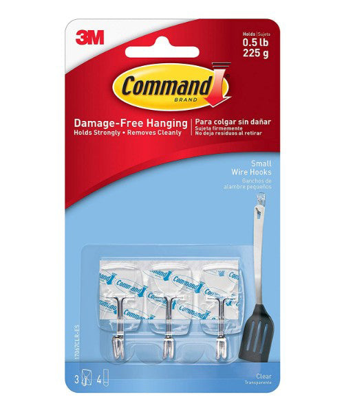 Command Utensils 3 Hooks And 4 Strips