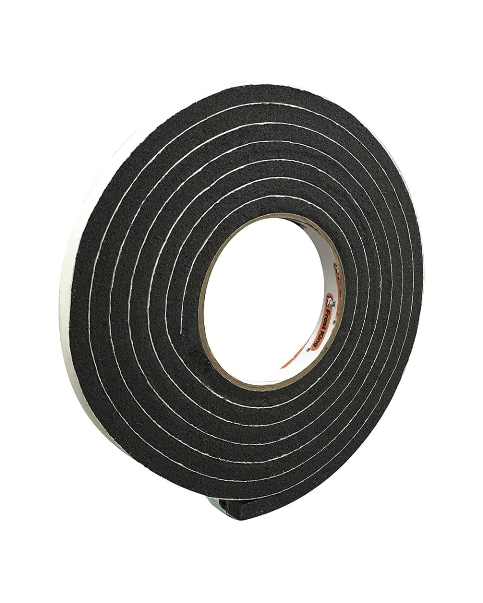 Frost King 1/2 x 5/16  inch 10 Foot Black Rubber Foam Tape Weather Seal