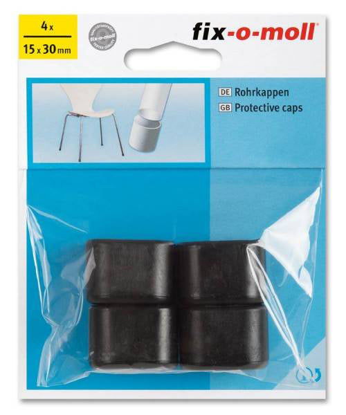 Fix-O-Moll Protective Caps Black 15Mm