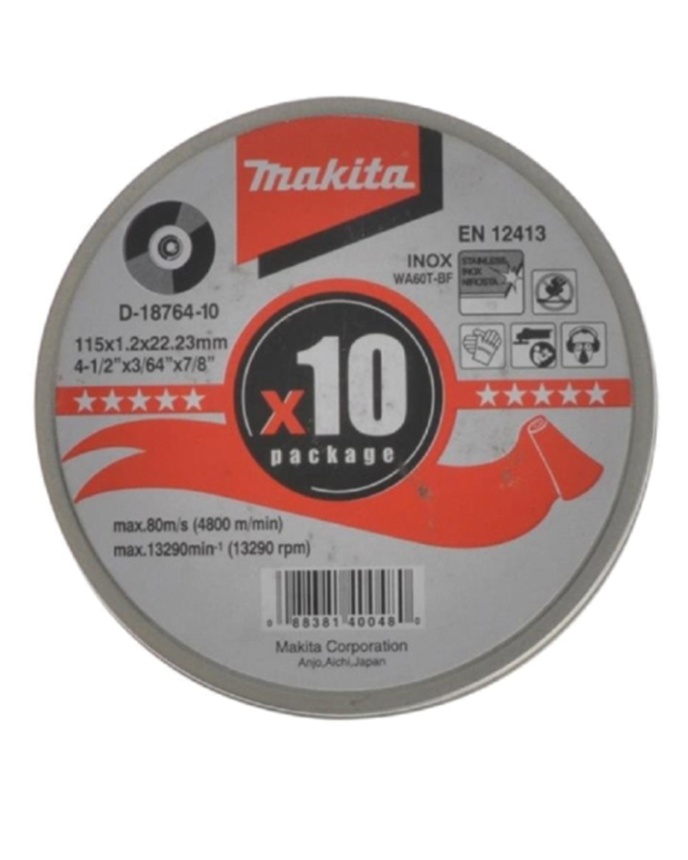 Makita Stainless Steel Cutting Disc 115mm