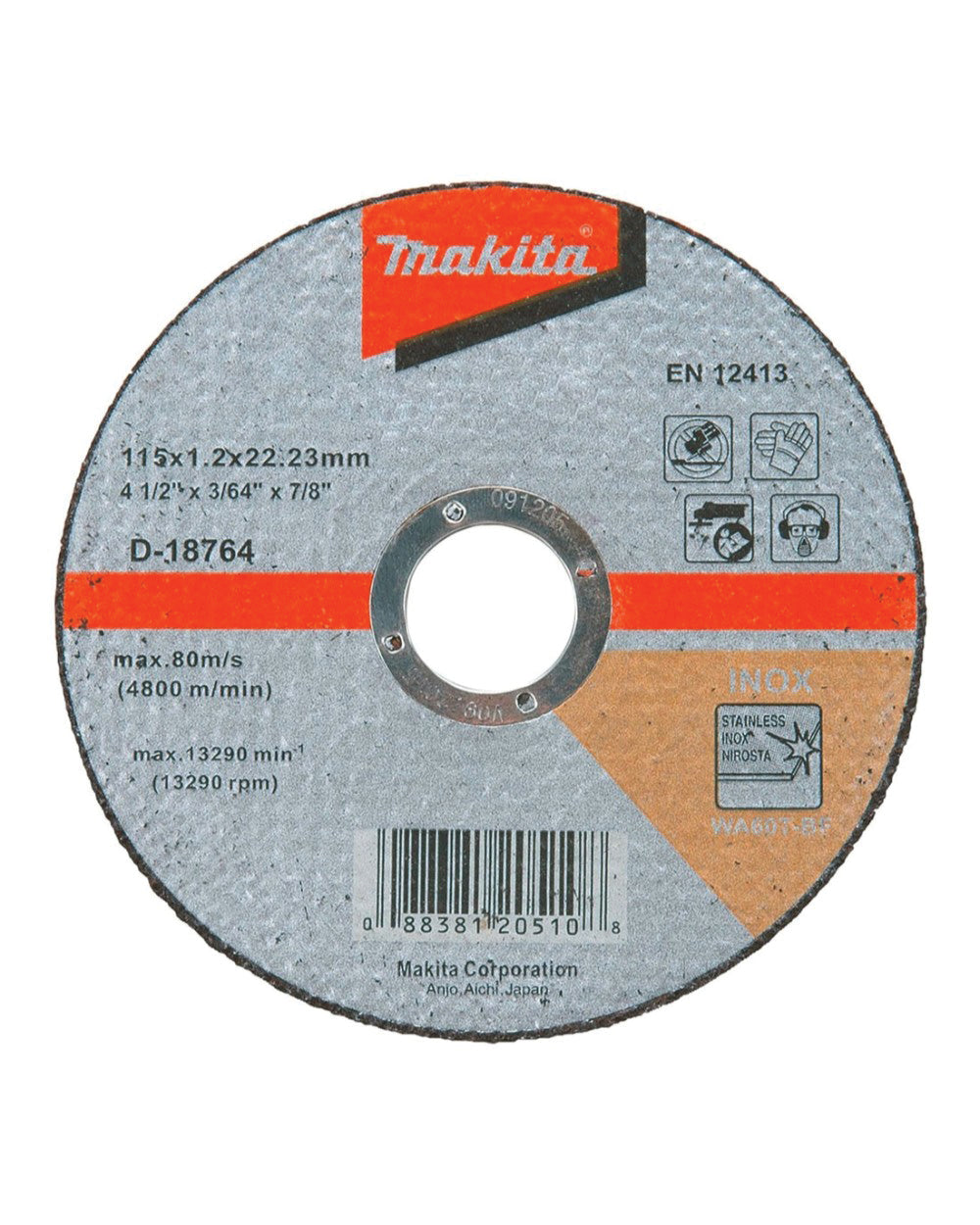 Makita Stainless Steel Cutting Disc 115mm