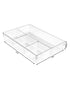 Interdesign Linus Dresser with 4 Divider 9 x 13 x 2.2 inch Clear