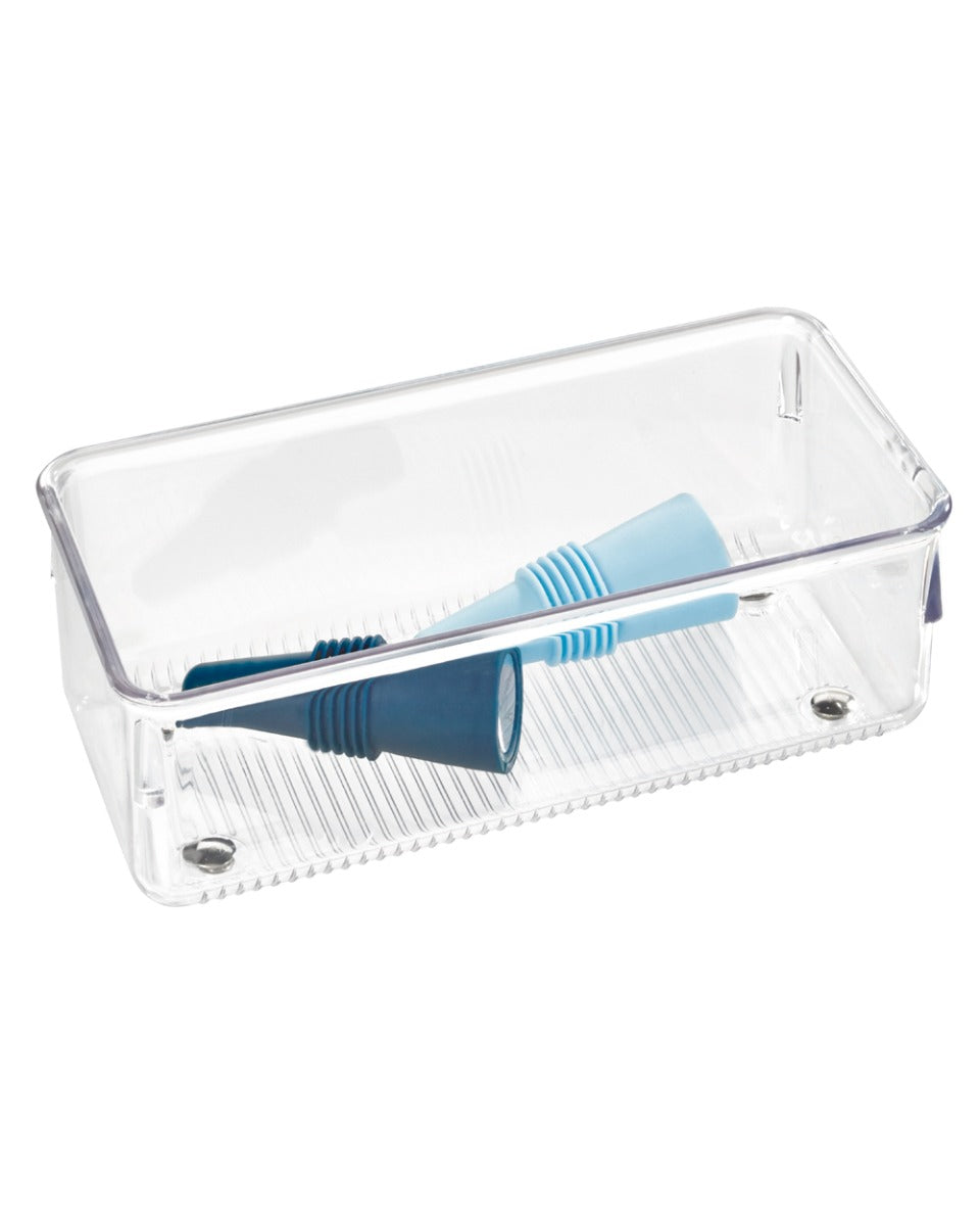 Interdesign Linus Drawer Organizer Clear 8.13 x 16.26 x 5.08 cm