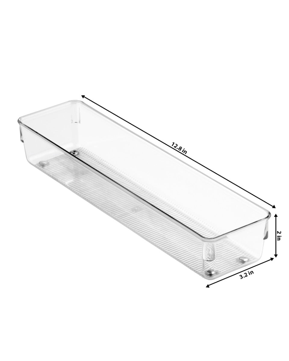 Interdesign Linus Drawer Organizer 3 x 12 x 2 inch Clear