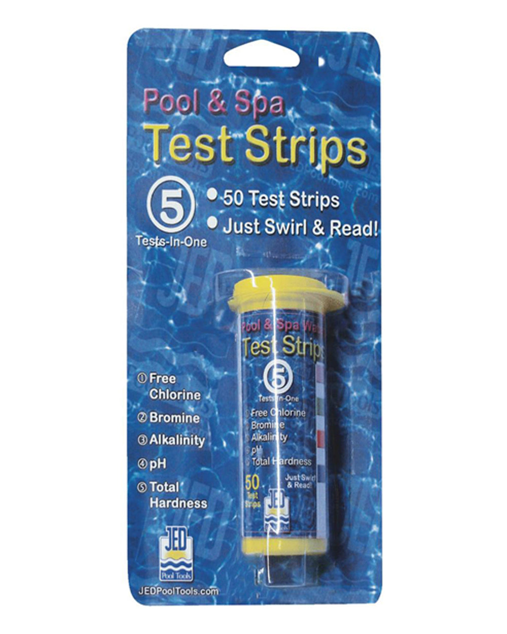 Jed 5 Factor Cl Br Alk pH Hardness Test Strips