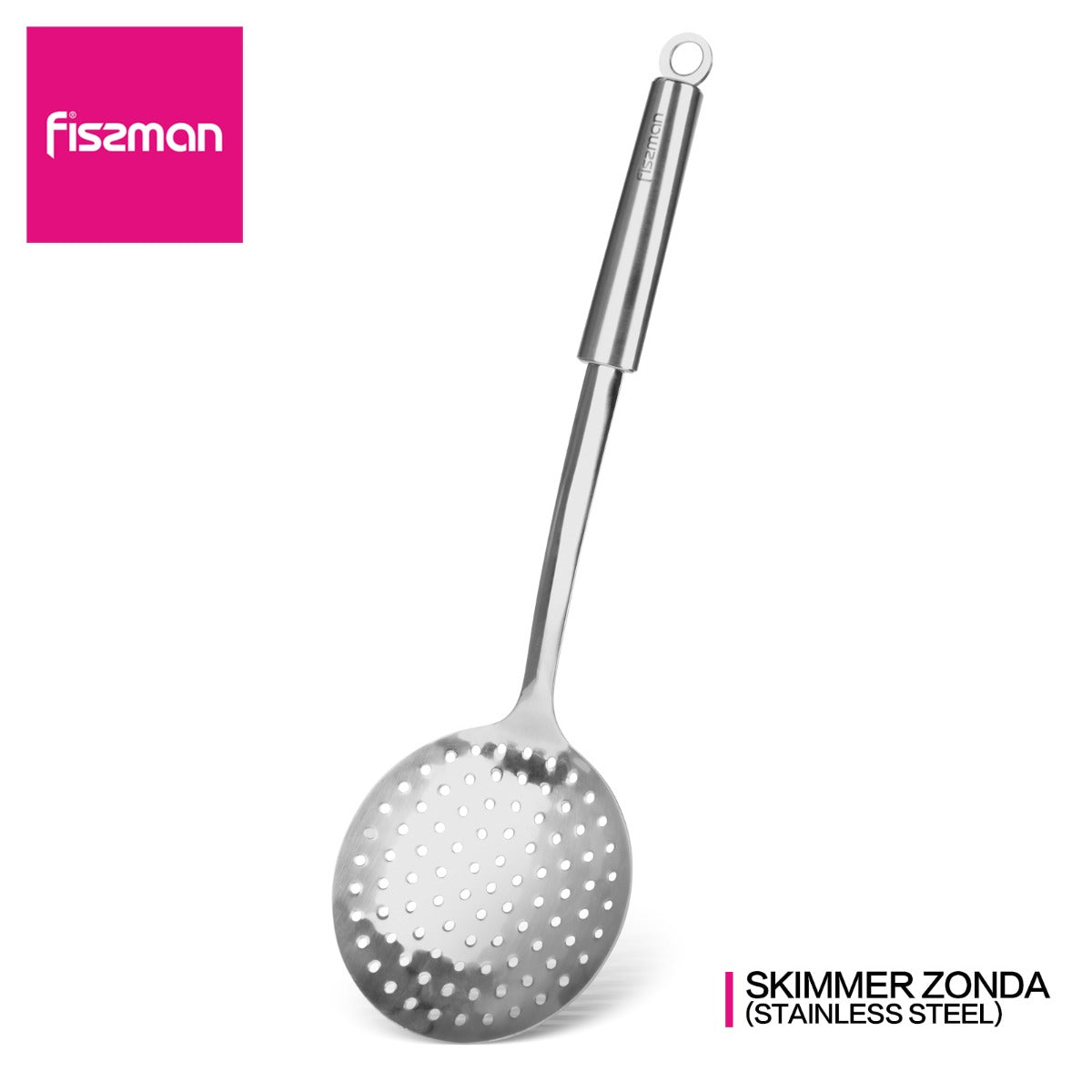 Fissman Slotted Skimmer Spoon Zonda Series Ladle Stainless Steel Silver