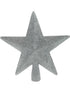 Homesmiths Christmas Treetop Star 19cm Silver