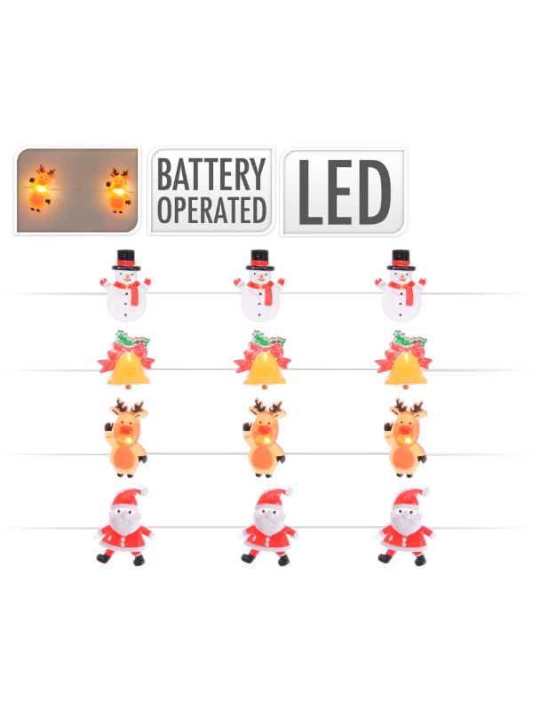 Homesmiths Wire Lights 20 Led 4Ass