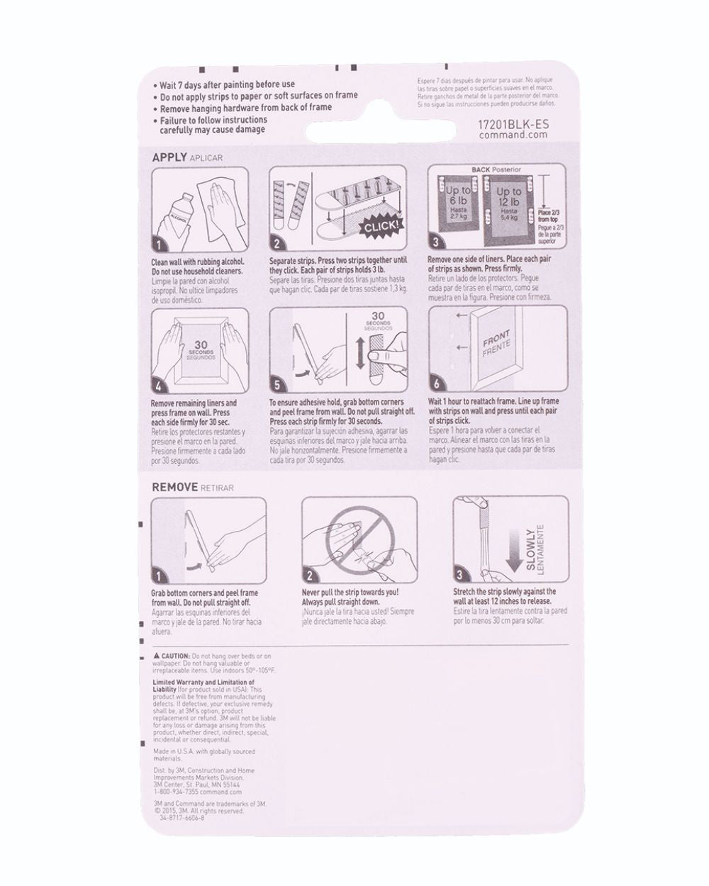 Command Medium Black Picture Hanging Strip