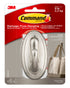 Command Traditional Brushed Nickel Large Hook