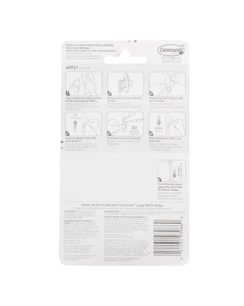 Command Large Metal Out Hook