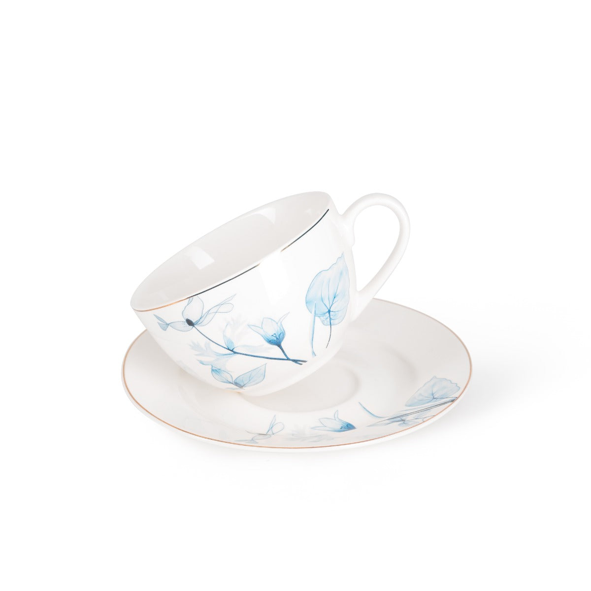 Fissman Lyon 220 ML Set of 2 Cups With Saucers