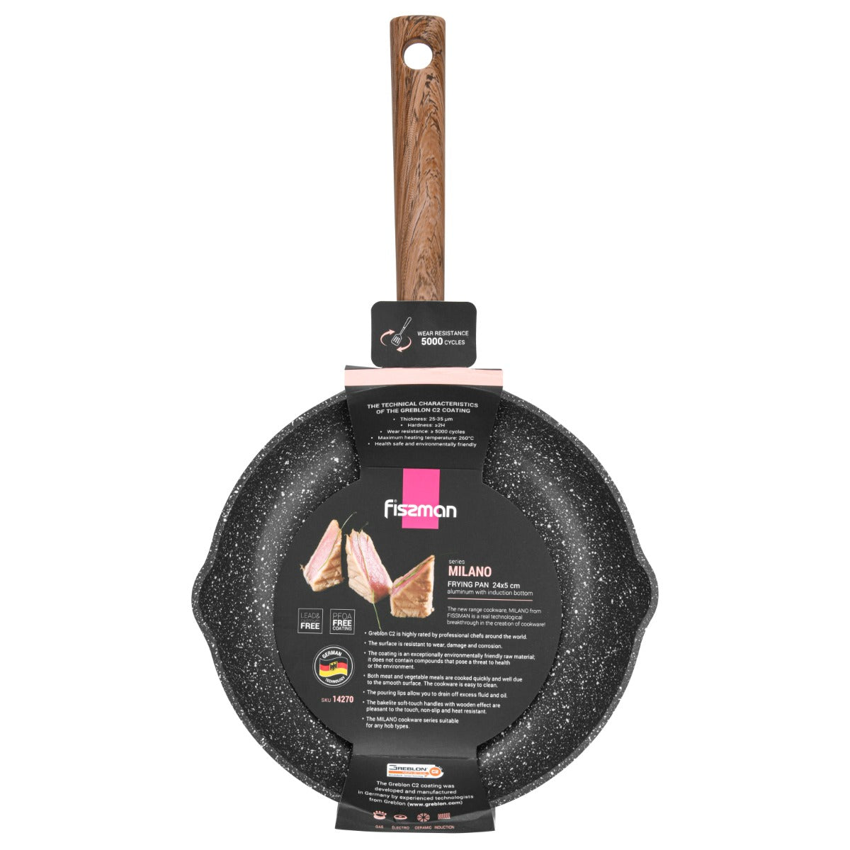 Fissman Frying pan Milano 24 x 5 cm