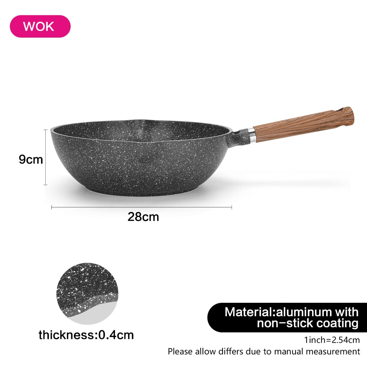 Fissman Wok Pan Milano 28 x 9 cm