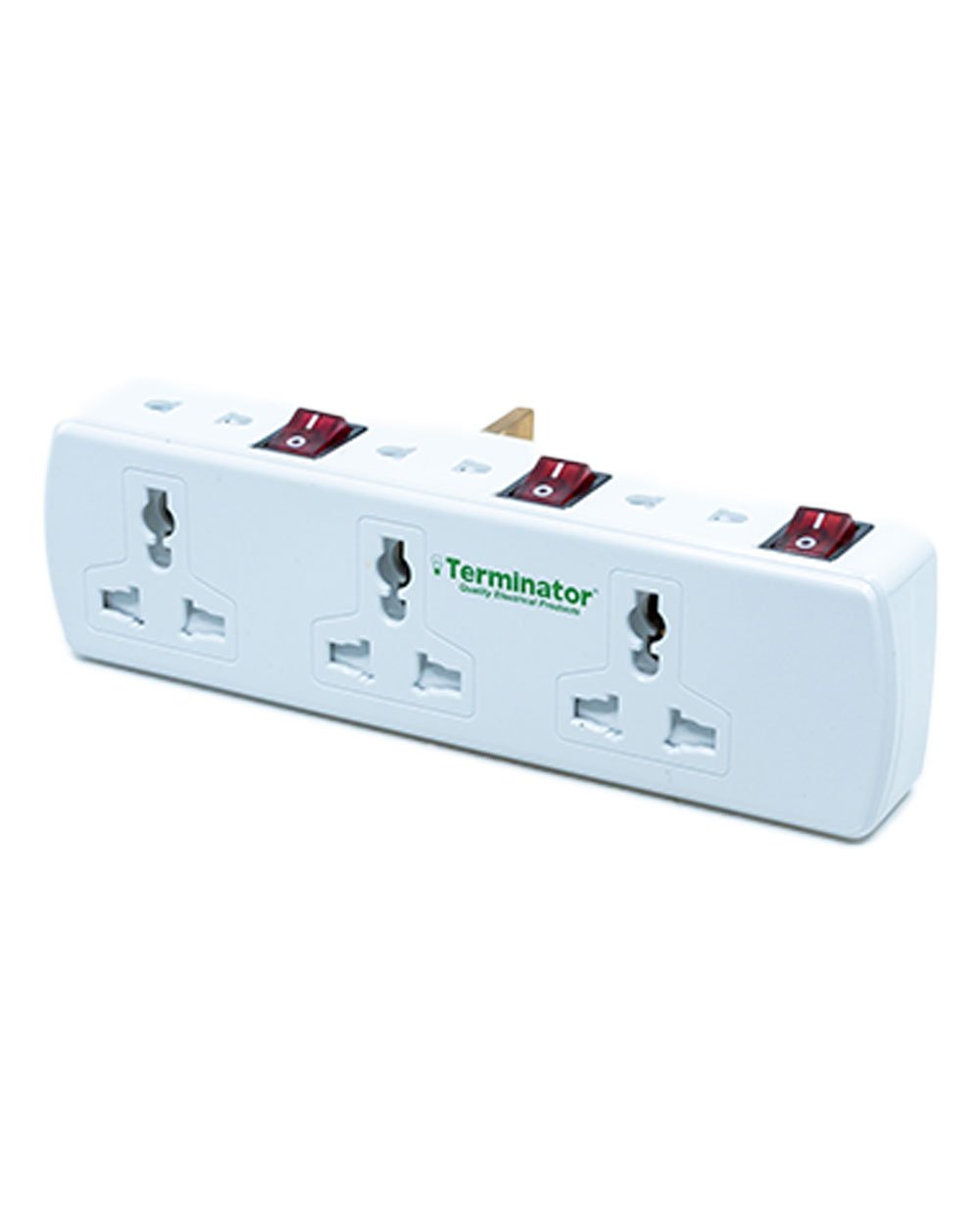 Terminator 6 Way Universal Multiway Adapter 3 Switches.