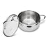 Fissman Martinez 6 Pieces Cookware Set 18/10 Stainless Steel Multi-Layered Induction Bottom Silver