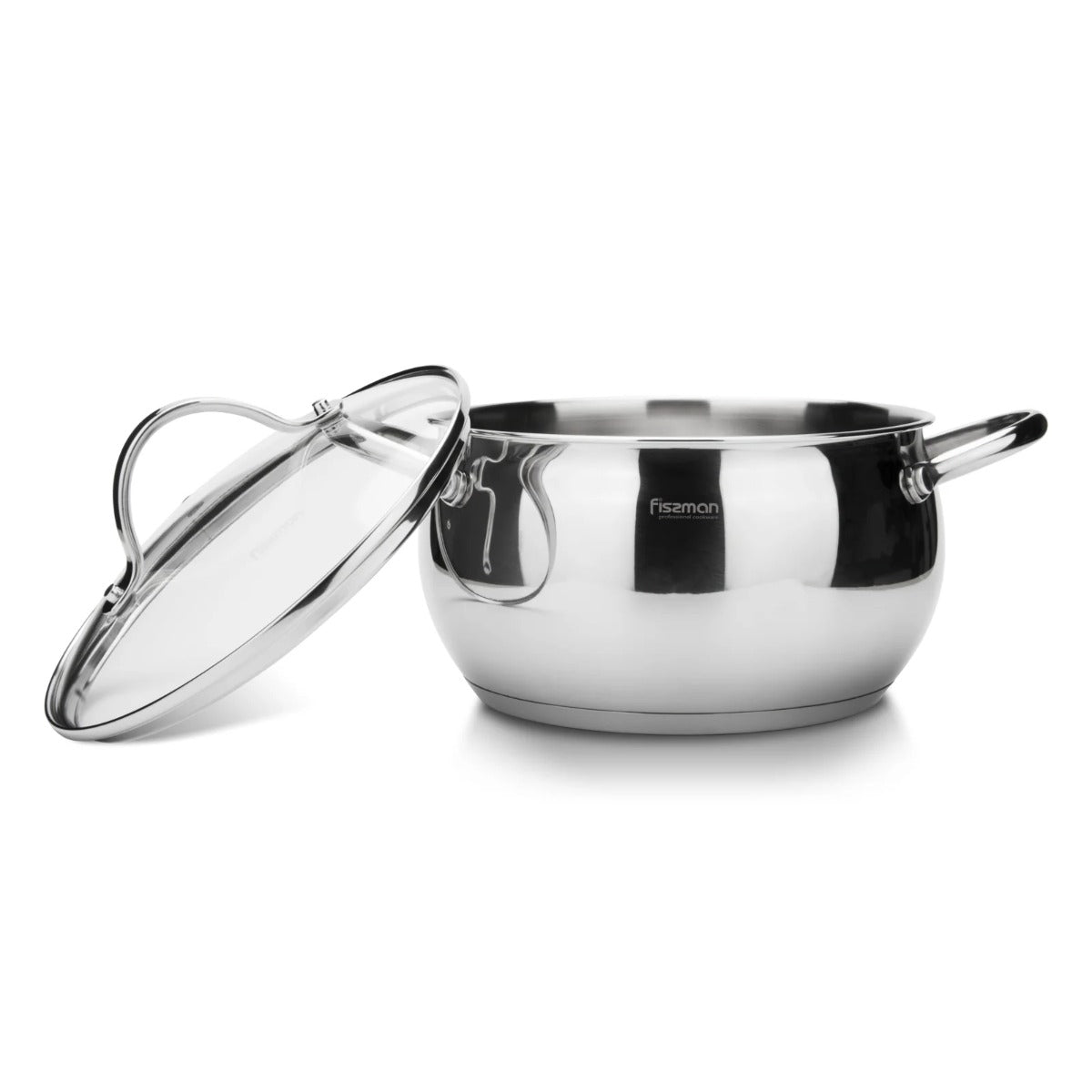 Fissman Martinez 6 Pieces Cookware Set 18/10 Stainless Steel Multi-Layered Induction Bottom Silver