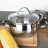 Fissman Martinez 6 Pieces Cookware Set 18/10 Stainless Steel Multi-Layered Induction Bottom Silver