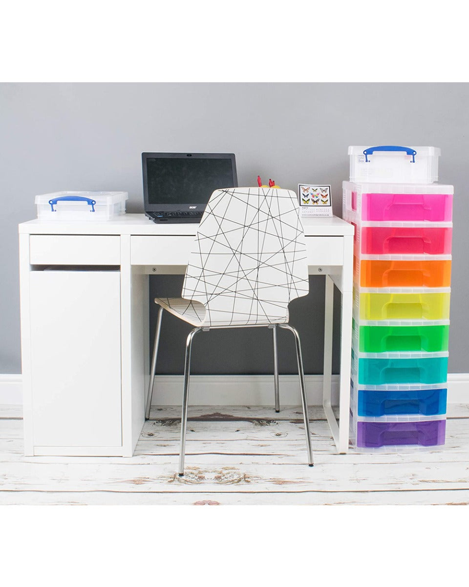 Really Useful Drawer Frame Assorted Rainbow Drawers 8 x 5 Liters