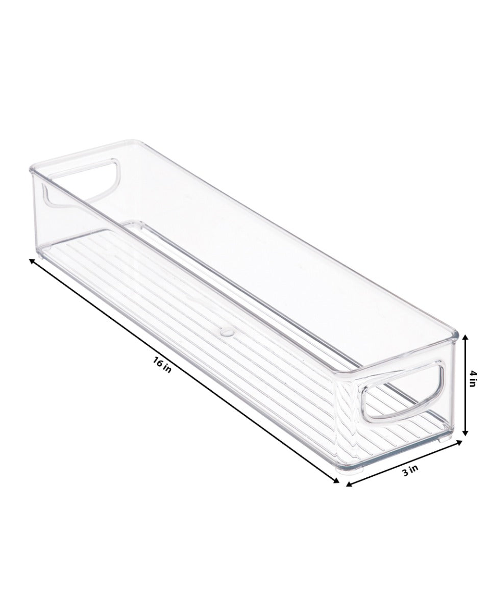 Interdesign Kitchen Binz 16 x 4 x 3 inch Clear
