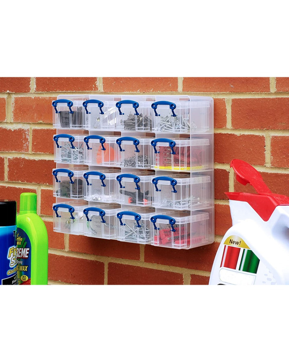 Really Useful Box Organizer Clear 16 Boxes x 0.14 Liter