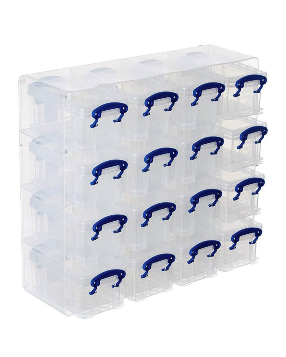 Really Useful Box Organizer Clear 16 Boxes x 0.14 Liter