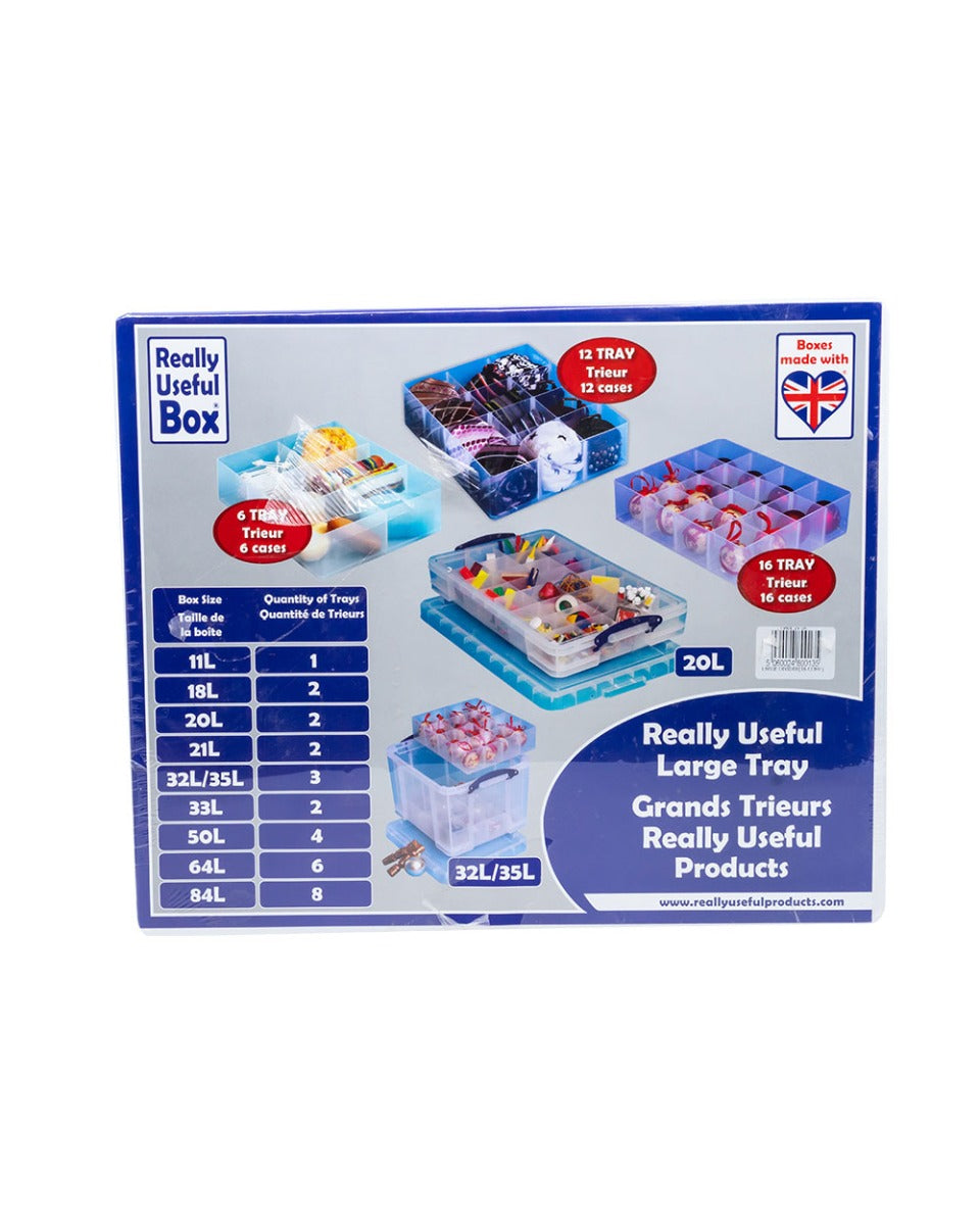 Really Useful Box Large Tray trieur 16 cases