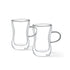 Fissman Set of 2 Double Wall Cups 150ML Borosilicate Glass