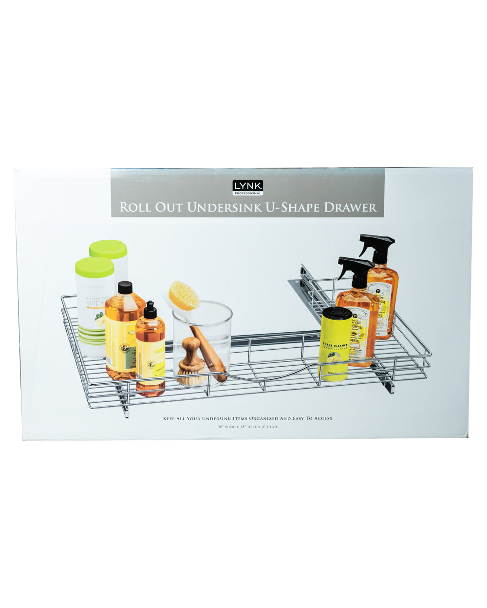 Lynk Pull Out U-Shape Under Sink Drawer - 11.5X18 inch