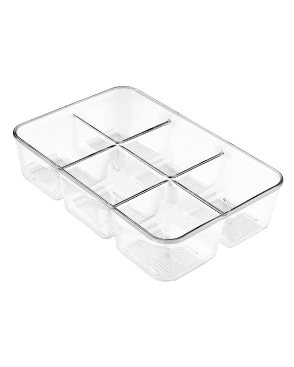 Interdesign Linus Pack Place with Dividers 9.5 x 6.5 x 2.2 inch